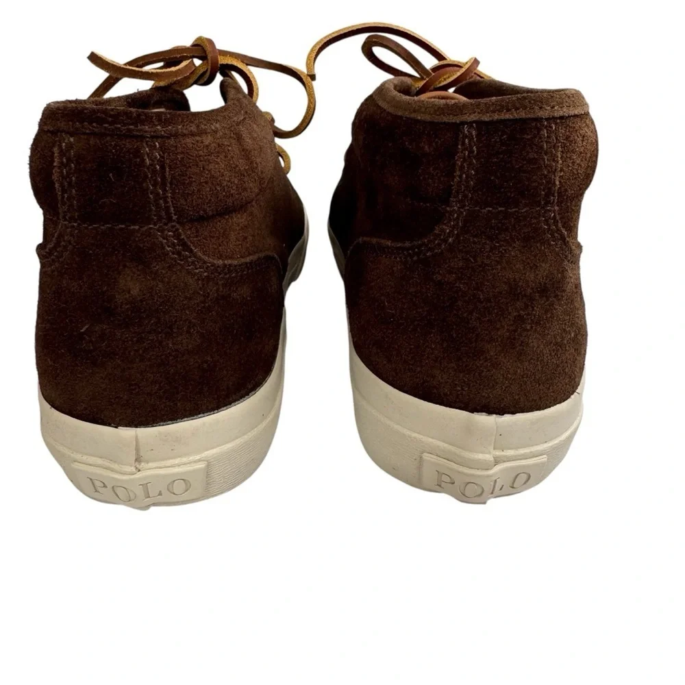 Polo Ralph Lauren Keaton Brown Suede Chukka Sneakers Men’s Size 9.5